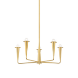 Mitzi DANNA Aged Brass 29.75W x 12H Chandelier
