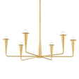 Mitzi DANNA Aged Brass 39.75W x 12H Chandelier