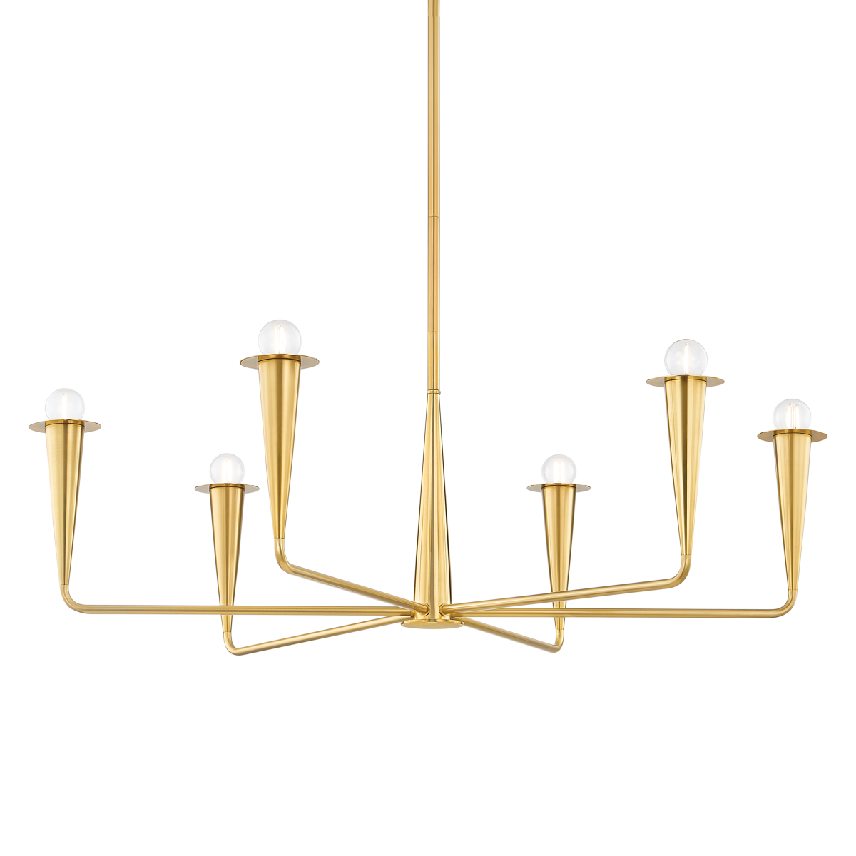 Mitzi DANNA Aged Brass 39.75W x 12H Chandelier