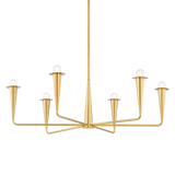 Mitzi DANNA Aged Brass 39.75W x 12H Chandelier