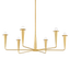 Mitzi DANNA Aged Brass 39.75W x 12H Chandelier