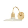 Mitzi LEANNA AGED BRASS/SOFT CREAM 10W x 8.75H Wall Sconce