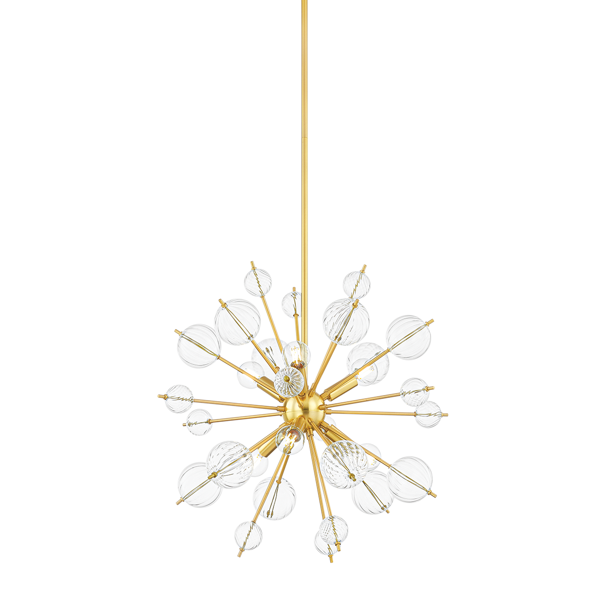 Mitzi LINNEA Aged Brass 22W x 20H Chandelier