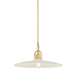 Mitzi LEANNA AGED BRASS/SOFT CREAM 18.25W x 8.75H Pendant