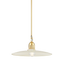 Mitzi LEANNA AGED BRASS/SOFT CREAM 18.25W x 8.75H Pendant