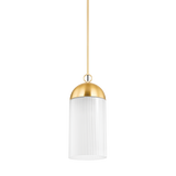 Mitzi EMORY Aged Brass 7.75W x 18.25H Pendant