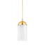 Mitzi EMORY Aged Brass 7.75W x 18.25H Pendant