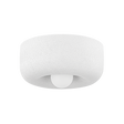 Mitzi DORIS AGED BRASS/TEXTURED WHITE 12.25W x 6H Flush Mount