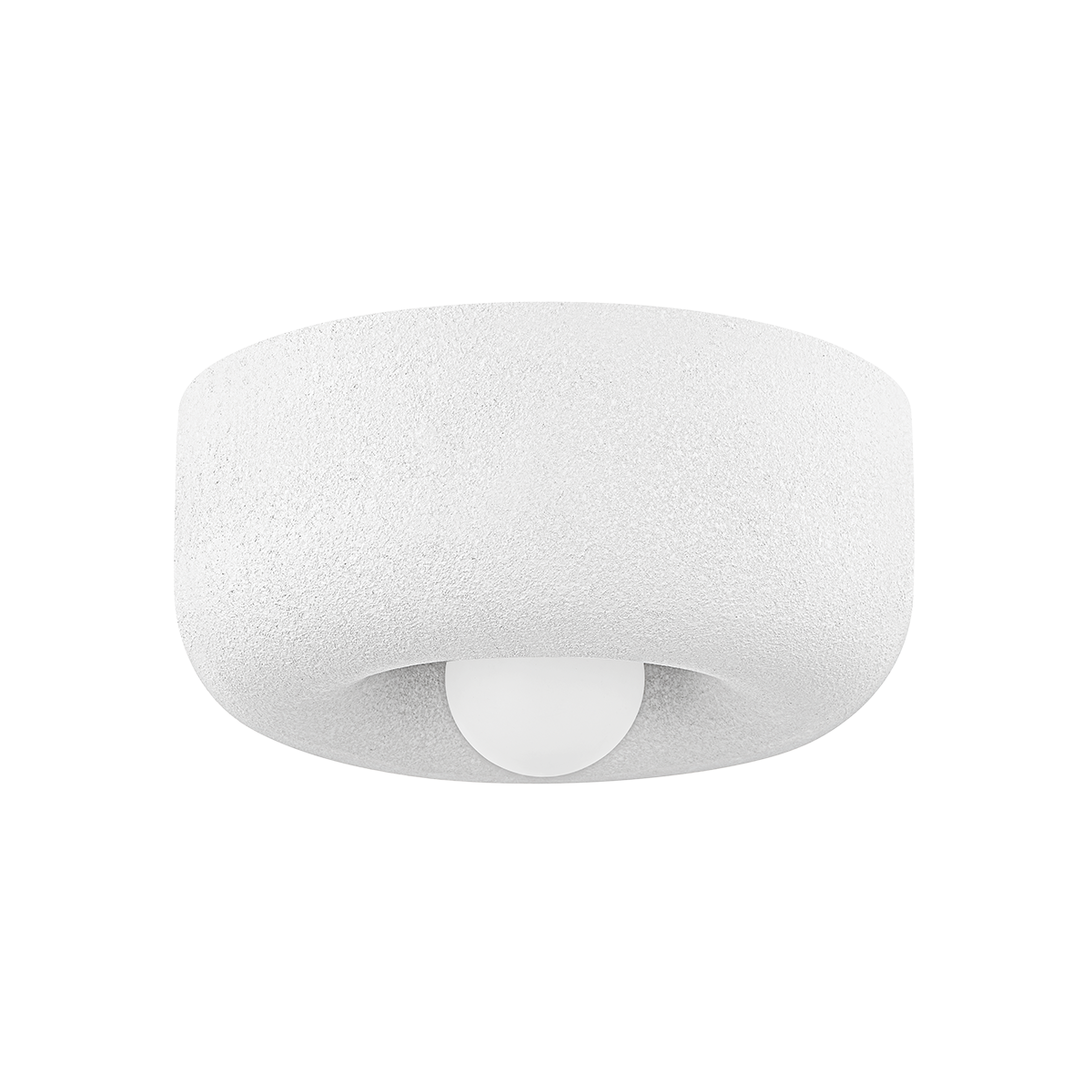 Mitzi DORIS AGED BRASS/TEXTURED WHITE 12.25W x 6H Flush Mount