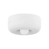 Mitzi DORIS AGED BRASS/TEXTURED WHITE 12.25W x 6H Flush Mount