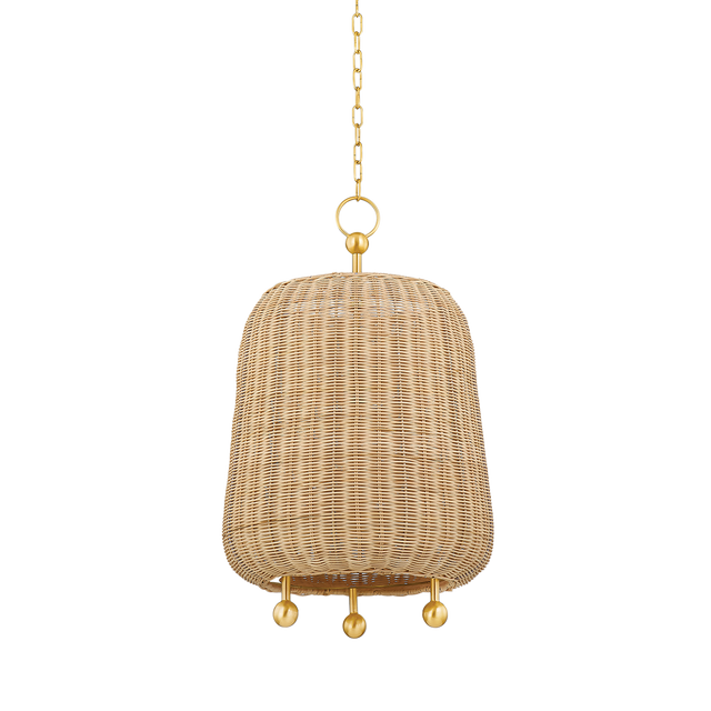 Mitzi ELENA Aged Brass 16.75W x 28H Pendant