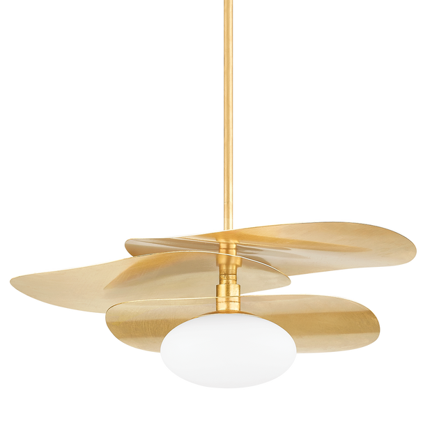 Mitzi ALLIDA Vintage Gold Leaf 30W x 9.5H Pendant
