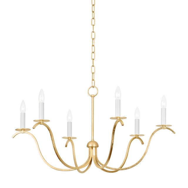 Mitzi JACLIN Gold Leaf 34.5W x 18H Chandelier