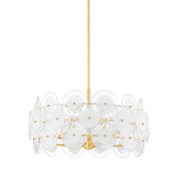 Mitzi ZOELLA Aged Brass 23.75W x 13H Chandelier