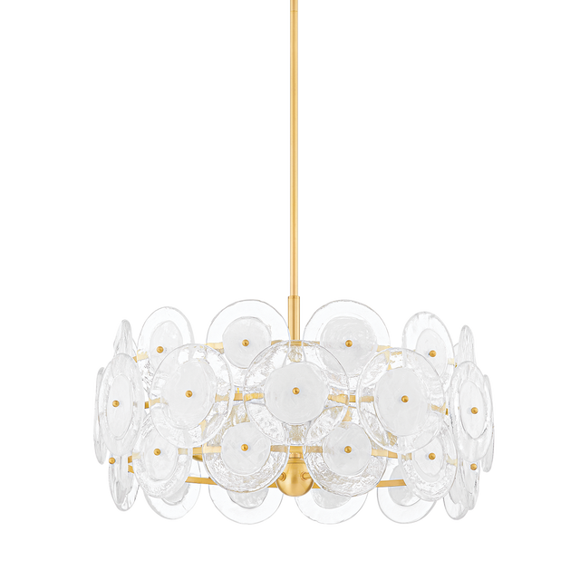 Mitzi ZOELLA Aged Brass 23.75W x 13H Chandelier