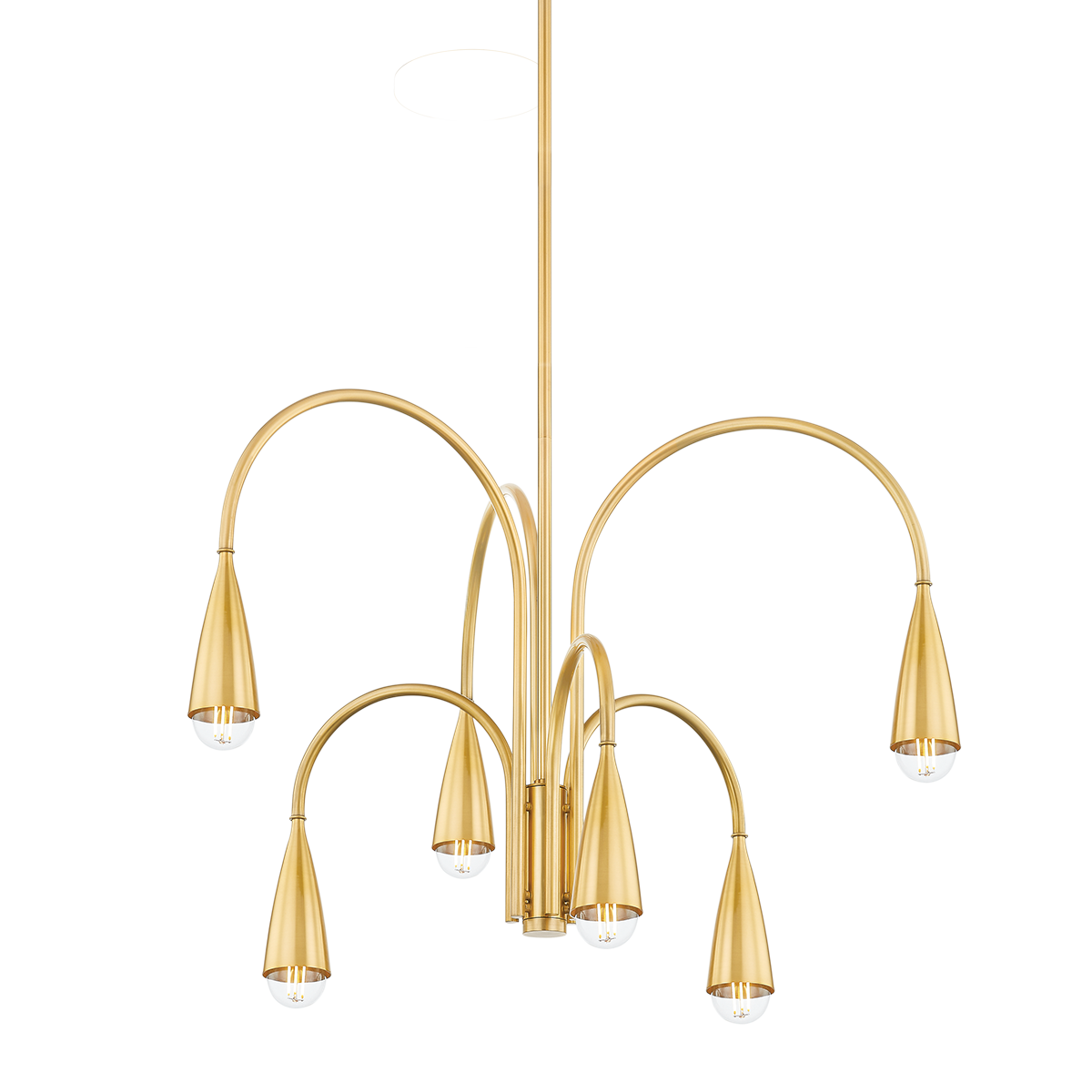 Mitzi JENICA Aged Brass 28.25W x 19.75H Chandelier