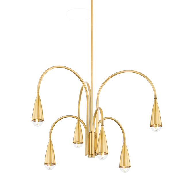 Mitzi JENICA Aged Brass 28.25W x 19.75H Chandelier