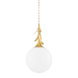 Mitzi VICTORIA Vintage Gold Leaf 13.75W x 18.75H Pendant