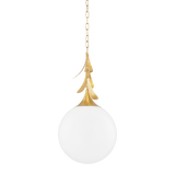 Mitzi VICTORIA Vintage Gold Leaf 13.75W x 18.75H Pendant