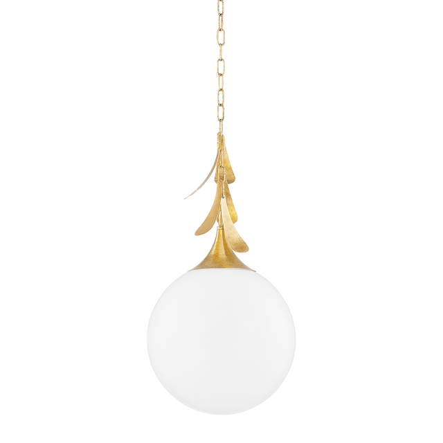 Mitzi VICTORIA Vintage Gold Leaf 13.75W x 18.75H Pendant