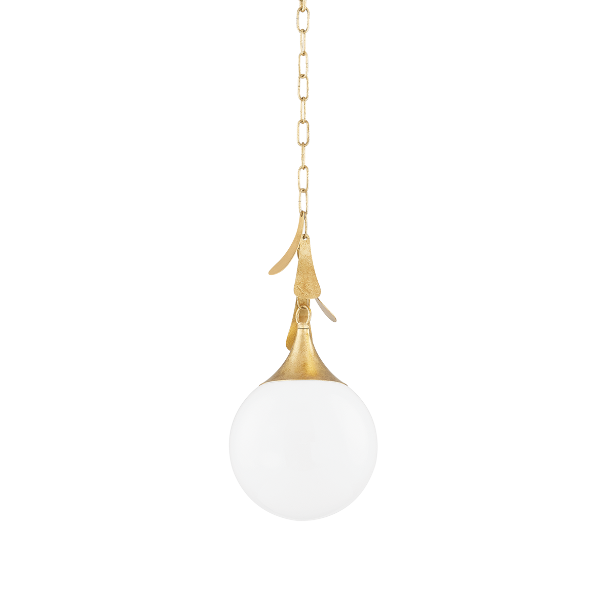 Mitzi VICTORIA Vintage Gold Leaf 9W x 13H Pendant