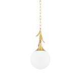 Mitzi VICTORIA Vintage Gold Leaf 9W x 13H Pendant