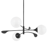 Mitzi VICTORIA TEXTURED BLACK 42W x 17.5H Chandelier