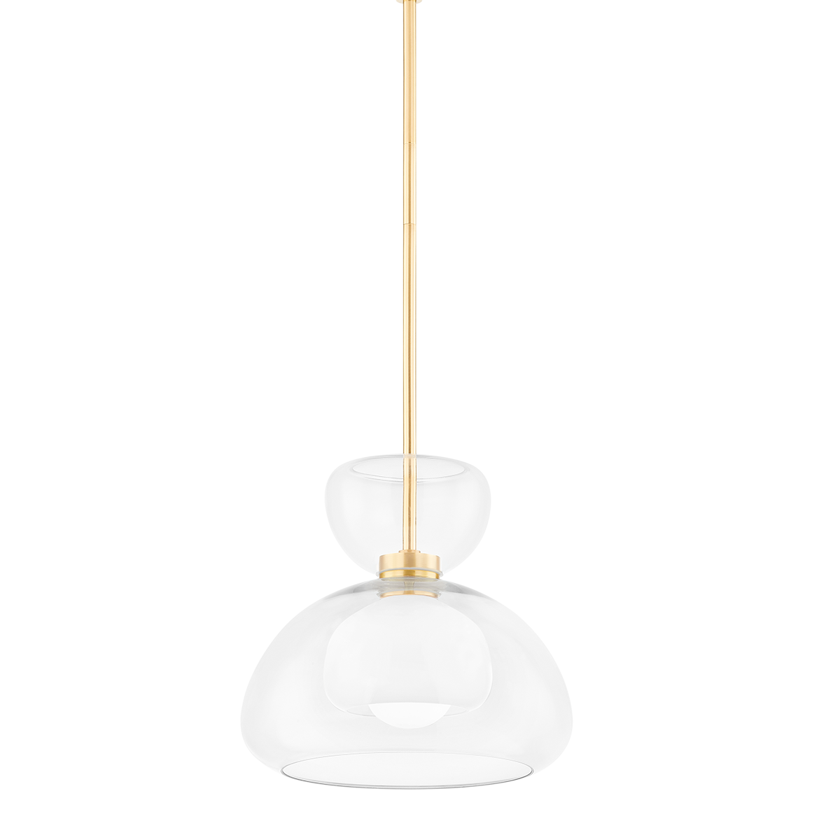 Mitzi CORTNEY Aged Brass 11.75W x 11H Pendant