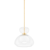Mitzi CORTNEY Aged Brass 11.75W x 11H Pendant