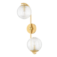 Mitzi SARA Aged Brass 11.75W x 22.25H Wall Sconce