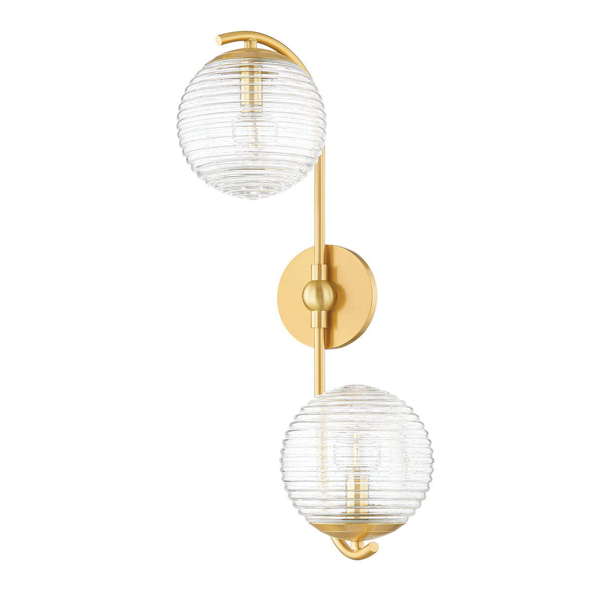 Mitzi SARA Aged Brass 11.75W x 22.25H Wall Sconce