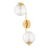 Mitzi SARA Aged Brass 11.75W x 22.25H Wall Sconce