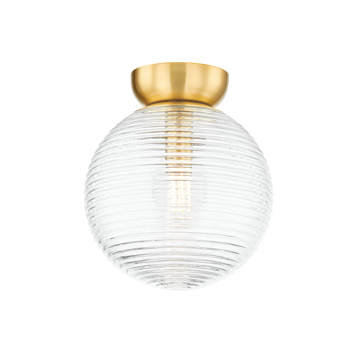 Mitzi SARA Aged Brass 10.5W x 12H Flush Mount