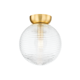 Mitzi SARA Aged Brass 10.5W x 12H Flush Mount
