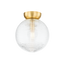 Mitzi SARA Aged Brass 10.5W x 12H Flush Mount