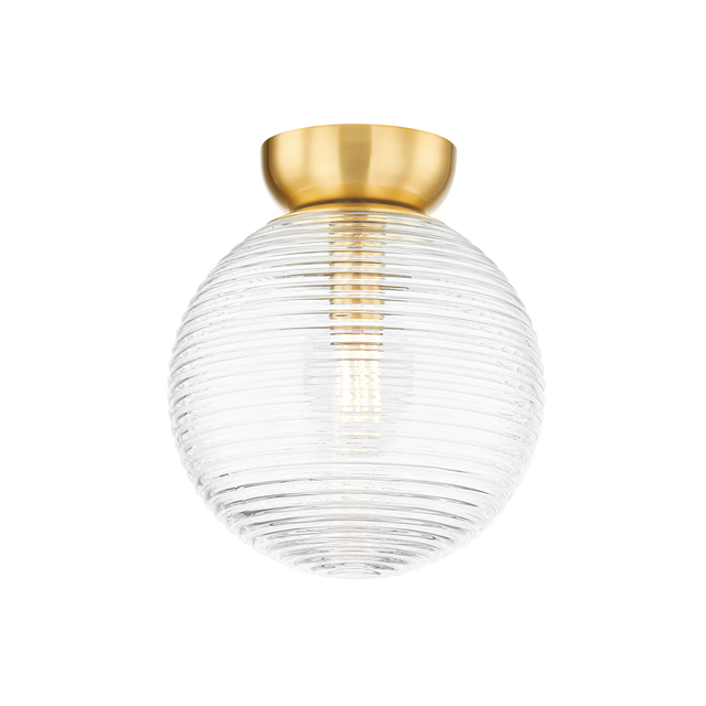 Mitzi SARA Aged Brass 10.5W x 12H Flush Mount