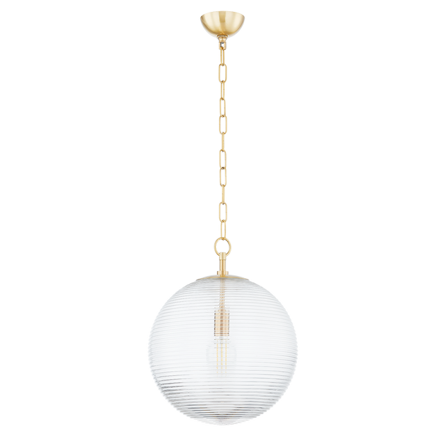 Mitzi SARA Aged Brass 15W x 19H Pendant
