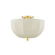 Mitzi MESHELLE Aged Brass 13.5W x 9.25H Flush Mount