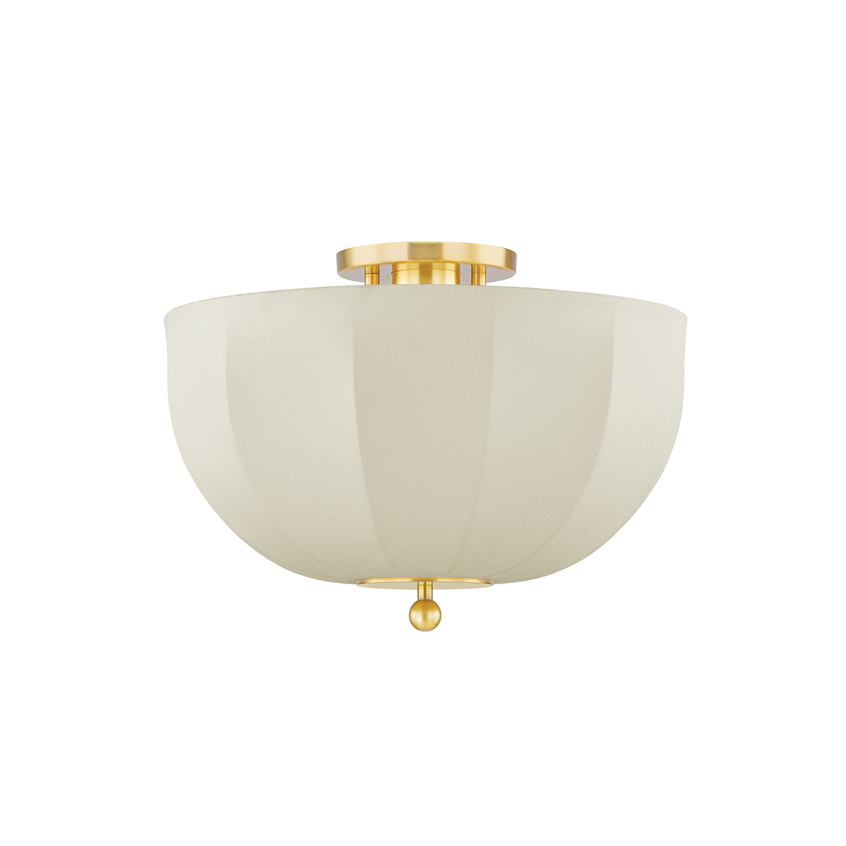 Mitzi MESHELLE Aged Brass 13.5W x 9.25H Flush Mount