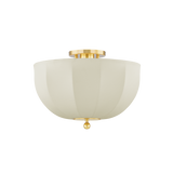 Mitzi MESHELLE Aged Brass 13.5W x 9.25H Flush Mount