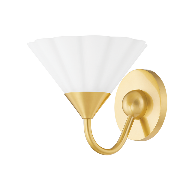 Mitzi KELSEY Aged Brass 7.5W x 6.75H Wall Sconce