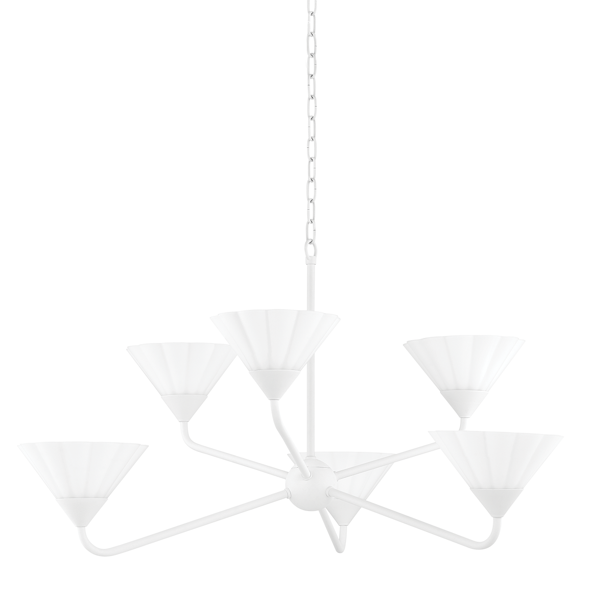 Mitzi KELSEY TEXTURED WHITE 35W x 19.25H Chandelier