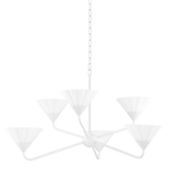 Mitzi KELSEY TEXTURED WHITE 35W x 19.25H Chandelier