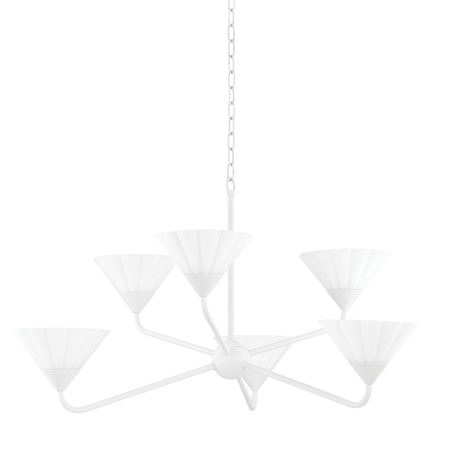 Mitzi KELSEY TEXTURED WHITE 35W x 19.25H Chandelier