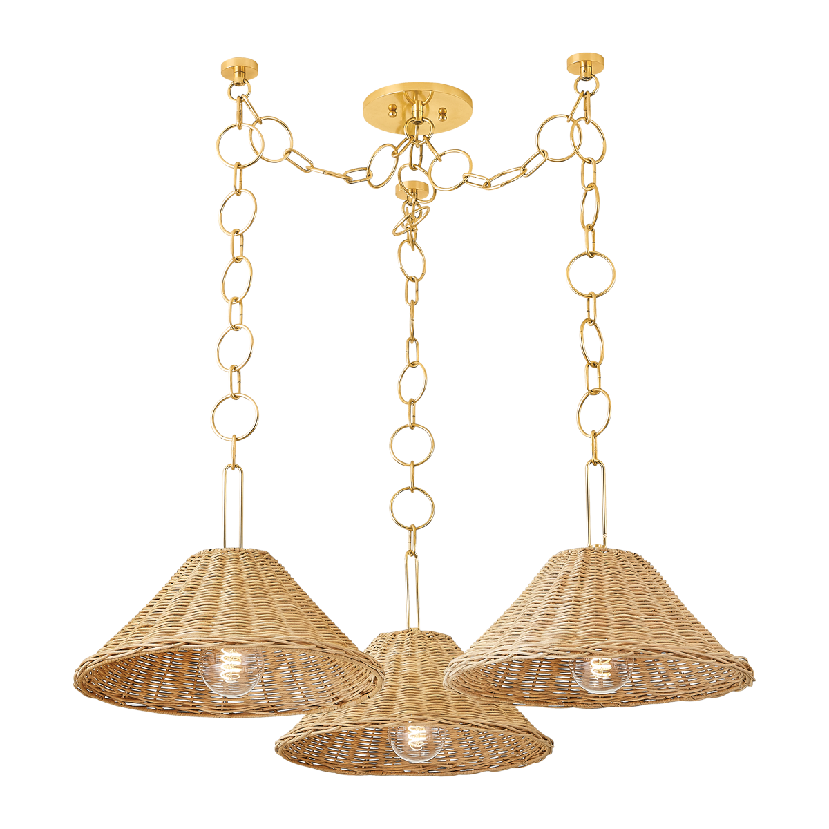 Mitzi DALIA Aged Brass 38.5W x 11.5H Chandelier