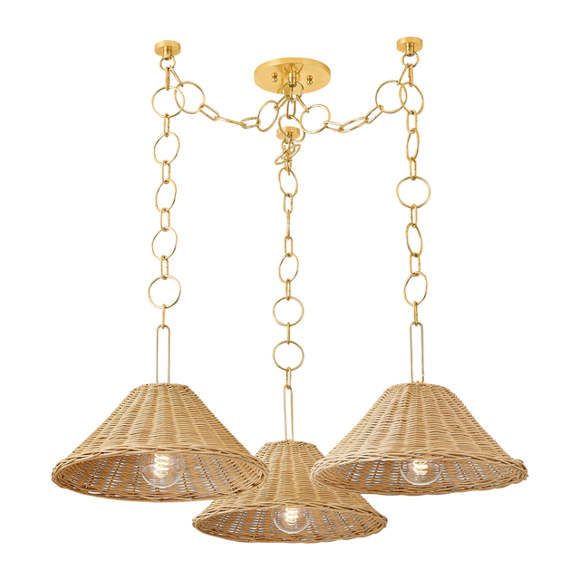 Mitzi DALIA Aged Brass 38.5W x 11.5H Chandelier