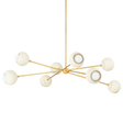 Mitzi SAYLOR AGED BRASS/SOFT CREAM 53.75W x 26H Chandelier