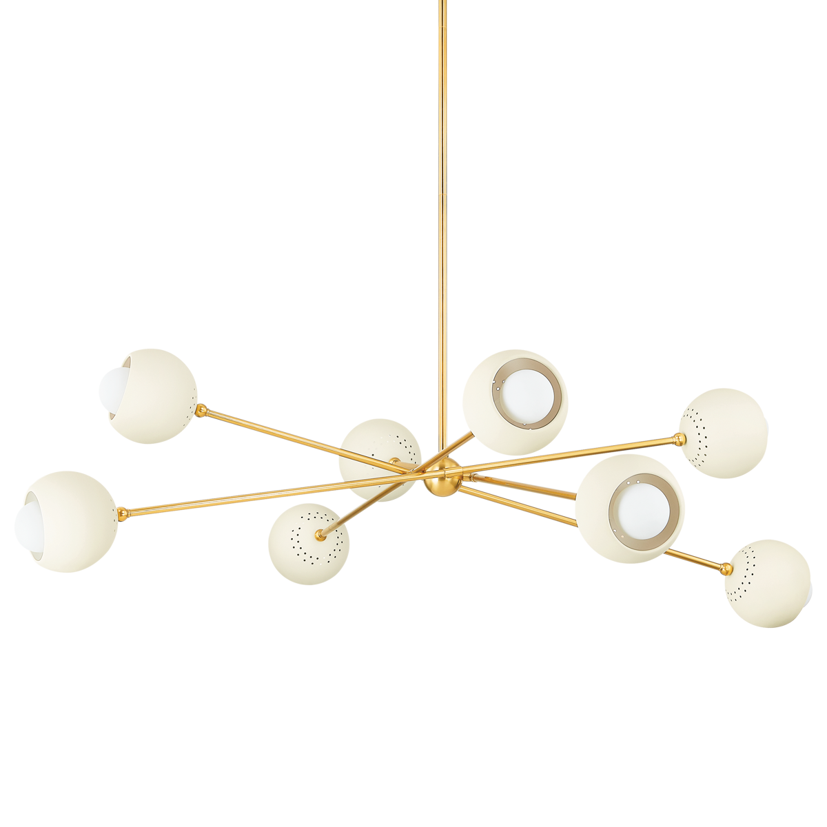 Mitzi SAYLOR AGED BRASS/SOFT CREAM 53.75W x 26H Chandelier