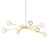 Mitzi SAYLOR AGED BRASS/SOFT CREAM 53.75W x 26H Chandelier