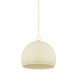 Mitzi ETNA AGED BRASS/SOFT CREAM 17.75W x 15.25H Pendant